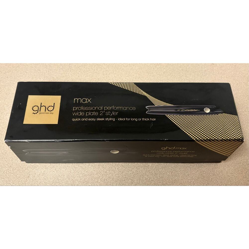 NEW IN BOX ghd Max Professional Performance Wide Plate hair Styler Straightener